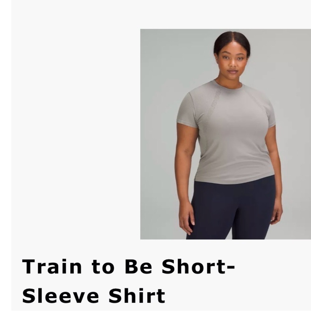 lululemon athletica Gray Short Sleeve Tee